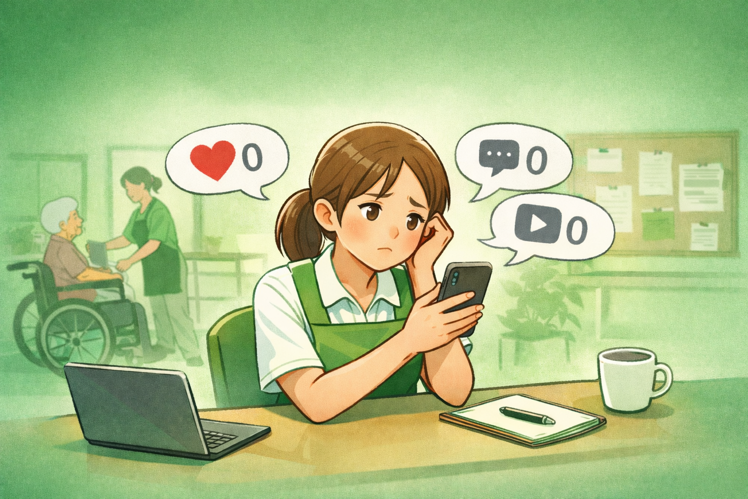 SNSが続かない悩み